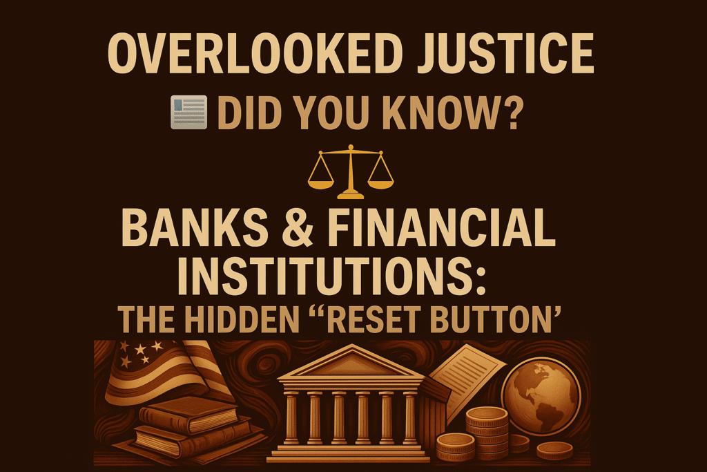 Banks & Financial Institutions: The Hidden “Reset Button”