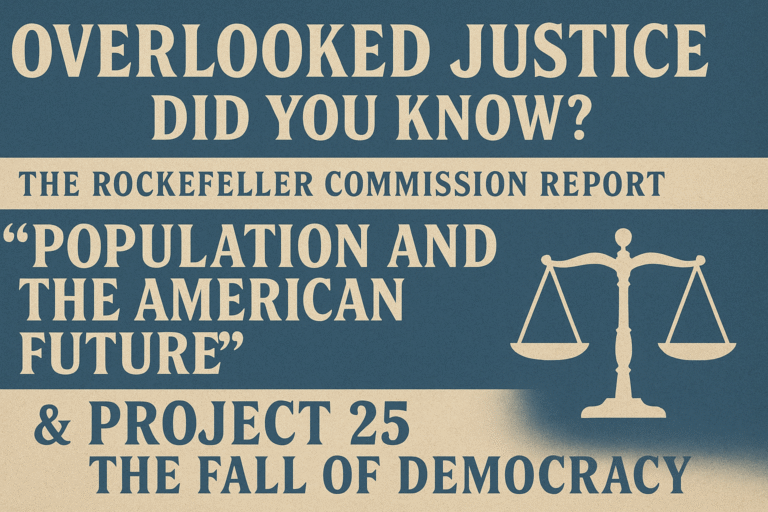 Population and The American Future” & Project 25 – The Fall of Democracy ⚖️