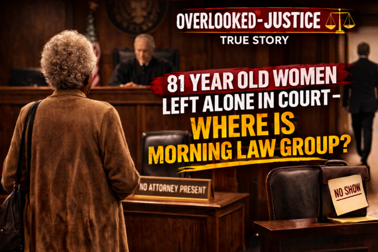 81-Year-Old Paid for Legal Protection, Stood Alone in Court: A Pattern of Complaints Raises Questions About Morning Law Group, P.C.