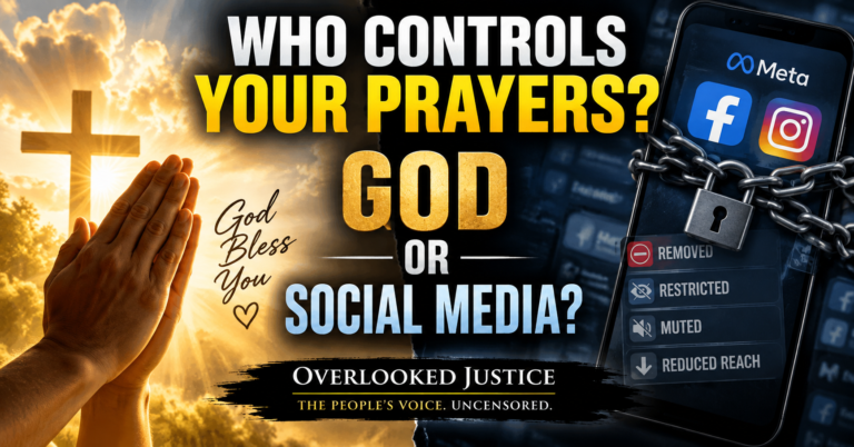 Who Allows Your Prayers? God or Social Media? Overlooked Justice story about religious freedom, free speech and social media.