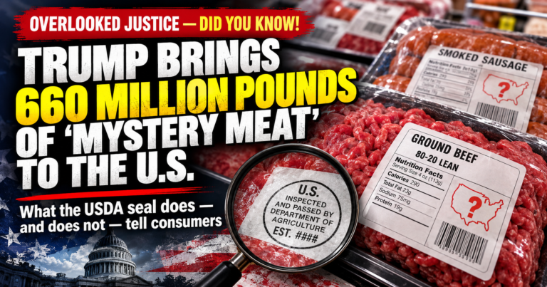 TRUMP BRINGS 660 MILLION POUNDS OF “MYSTERY MEAT” TO THE U.S. — READ AND SHARE